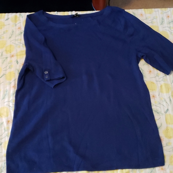 NWT Talbots Beautiful Size L Blue Sweater - Picture 1 of 4